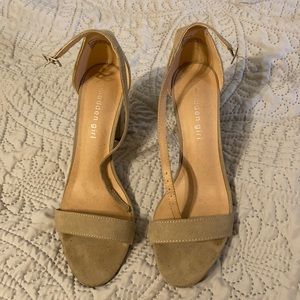 Madden Girl Taupe Heels